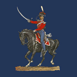 Свитшот хлопковый мужской Обер-офицер лейб-гвардии казачьего полка, цвет: тёмно-синий — фото 2