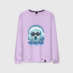 Свитшот хлопковый мужской Blue bear, цвет: лаванда