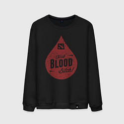 Свитшот хлопковый мужской Dota blood, цвет: черный