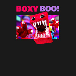 Свитшот хлопковый мужской Project Playtime Бокси Бу обнимашки, цвет: черный — фото 2