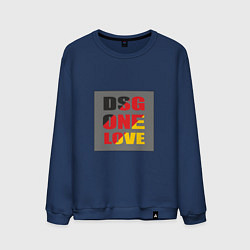 Свитшот хлопковый мужской Коробка DSG, цвет: тёмно-синий