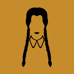 Свитшот хлопковый мужской Уэнсдей в минимализме, цвет: горчичный — фото 2