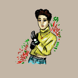 Свитшот хлопковый мужской Бан Чан стрей кидс, цвет: миндальный — фото 2