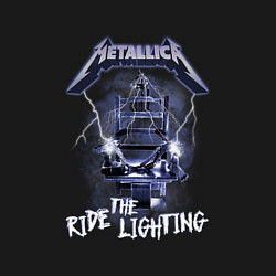 Свитшот хлопковый мужской Metallica ride the lighting, цвет: черный — фото 2