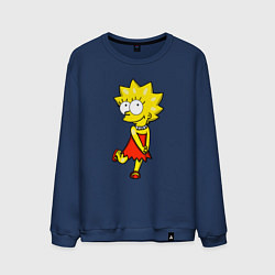 Свитшот хлопковый мужской Красивая Лиза, цвет: тёмно-синий