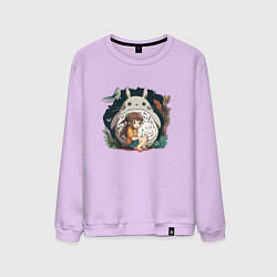 Мужской свитшот Девочка и Тоторо