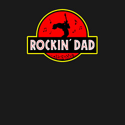 Свитшот хлопковый мужской Rockin Dad, цвет: черный — фото 2