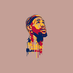 Свитшот хлопковый мужской Lebron look up, цвет: пыльно-розовый — фото 2