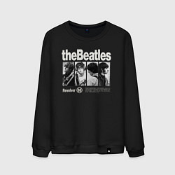 Свитшот хлопковый мужской The Beatles rock, цвет: черный