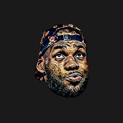 Свитшот хлопковый мужской Lebron face, цвет: черный — фото 2