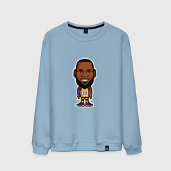 Свитшот хлопковый мужской Lakers - James, цвет: мягкое небо