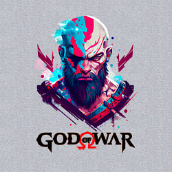 Свитшот хлопковый мужской God of War, Kratos, цвет: меланж — фото 2