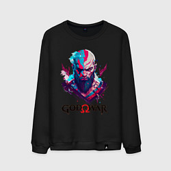Свитшот хлопковый мужской God of War, Kratos, цвет: черный