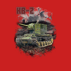 Свитшот хлопковый мужской В бой на КВ-2, цвет: красный — фото 2