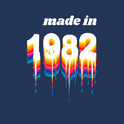 Свитшот хлопковый мужской Made in 1982 liquid art, цвет: тёмно-синий — фото 2