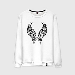 Свитшот хлопковый мужской Flaming Wings, цвет: белый