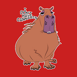 Свитшот хлопковый мужской I dont have cannabis, цвет: красный — фото 2