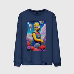 Мужской свитшот Гомер Симпсон в будущем - нейросеть