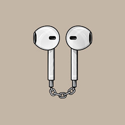 Свитшот хлопковый мужской Air Pods, цвет: миндальный — фото 2