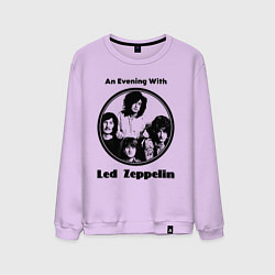 Свитшот хлопковый мужской Led Zeppelin retro, цвет: лаванда