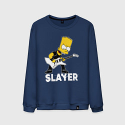 Мужской свитшот Slayer Барт Симпсон рокер