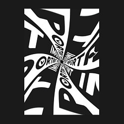 Свитшот хлопковый мужской Important, цвет: черный — фото 2