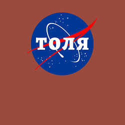 Свитшот хлопковый мужской Толя Наса, цвет: кирпичный — фото 2