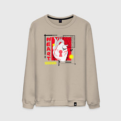 Мужской свитшот Heart inscription