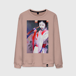 Мужской свитшот Гейша юная