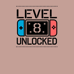 Свитшот хлопковый мужской Level 8 unlocked, цвет: пыльно-розовый — фото 2
