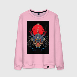 Мужской свитшот Голова японского дракона