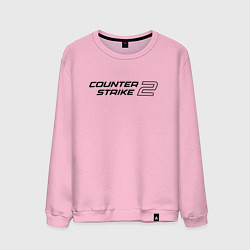 Свитшот хлопковый мужской Counter Strike 2, цвет: светло-розовый