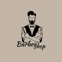 Свитшот хлопковый мужской Barbershop, цвет: миндальный — фото 2