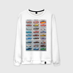 Мужской свитшот Hot Wheels - collection Автомобили на полке