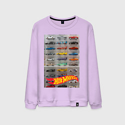 Свитшот хлопковый мужской Hot Wheels - collection, цвет: лаванда