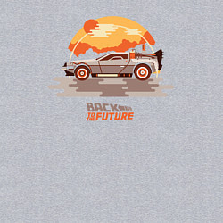 Свитшот хлопковый мужской Back to the future, цвет: меланж — фото 2