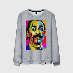 Свитшот хлопковый мужской Salvador Dali, цвет: меланж