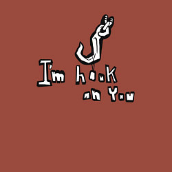 Свитшот хлопковый мужской Dead by daylight - Im hook on you, цвет: кирпичный — фото 2