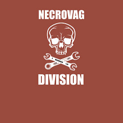 Свитшот хлопковый мужской Necrovag white division, цвет: кирпичный — фото 2