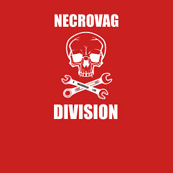 Свитшот хлопковый мужской Necrovag white division, цвет: красный — фото 2