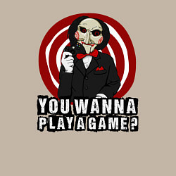 Свитшот хлопковый мужской You wanna play a game, цвет: миндальный — фото 2