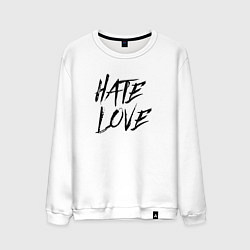 Мужской свитшот Hate love Face