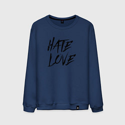 Мужской свитшот Hate love Face