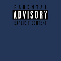Свитшот хлопковый мужской Parental advisory, цвет: тёмно-синий — фото 2