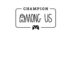 Свитшот хлопковый мужской Among Us gaming champion: рамка с лого и джойстико, цвет: белый — фото 2