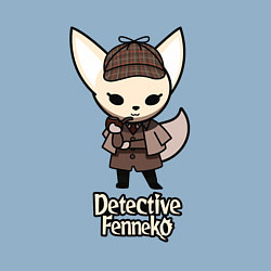 Свитшот хлопковый мужской Detective Fenneko, цвет: мягкое небо — фото 2