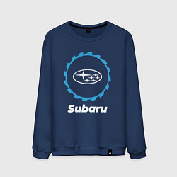 Свитшот хлопковый мужской Subaru в стиле Top Gear, цвет: тёмно-синий