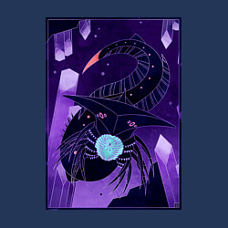 Свитшот хлопковый мужской Subnautica подводный монстр, цвет: тёмно-синий — фото 2