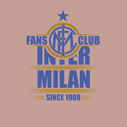 Свитшот хлопковый мужской Inter Milan fans club, цвет: пыльно-розовый — фото 2