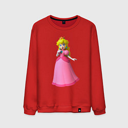 Свитшот хлопковый мужской Пич принцесса из Марио, цвет: красный